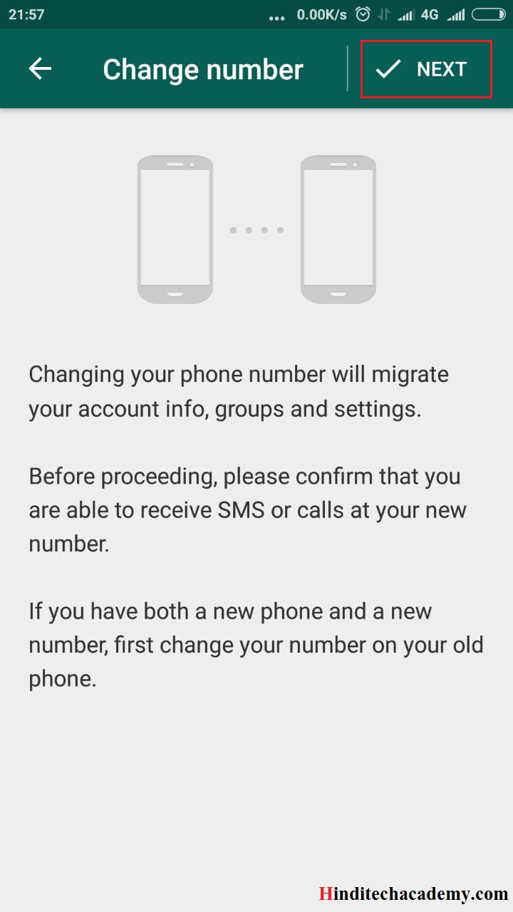 WhatsApp me mobile number kaise change kare