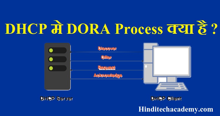 What is process of DORA in DHCP in Hindi?