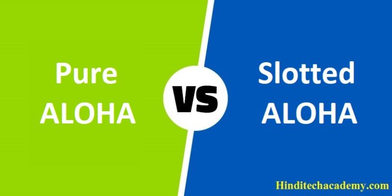 Difference Between Pure ALOHA and Slotted ALOHA in Hindi