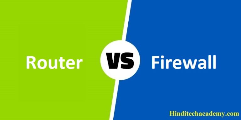 Difference Between Router and Firewall in Hindi