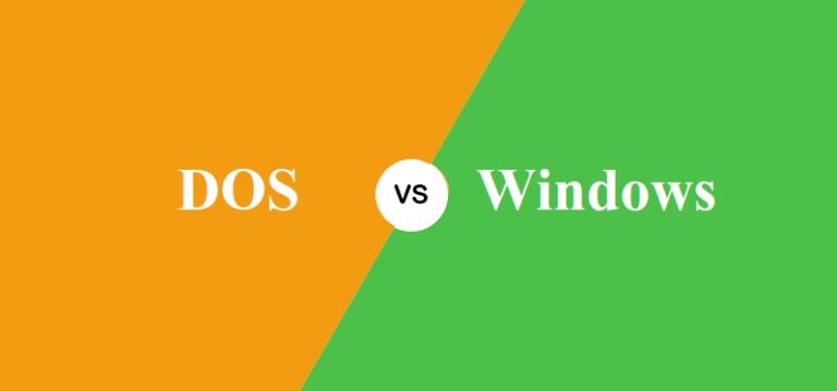 DOS और Windows में क्या अंतर है?