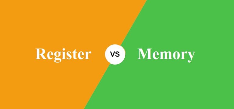 Register और Memory में क्या अंतर है?